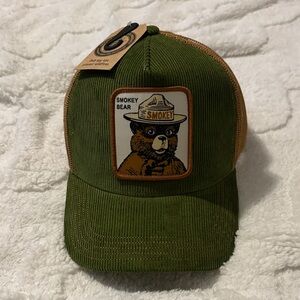 MAD Engine Smokey Bear Olive and Tan Trucker Hat